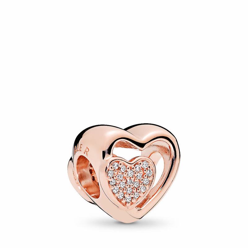 Pandora Rose™ Joined Together Charm Ireland - Pandora Rose/Cubic Zirconia - 934628ILM